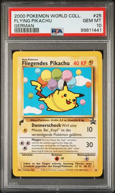 Pokemon Flying Pikachu GER PSA 10 1441