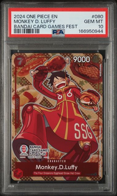 One Piece Luffy Bandai Fest PSA 10 0944