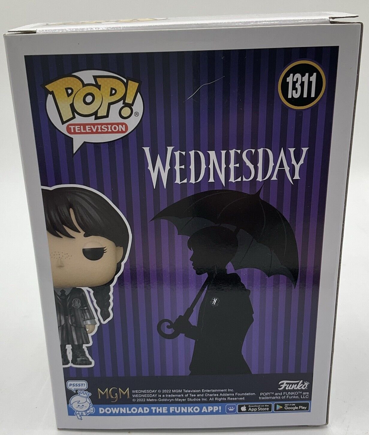 Funko Pop! Vinyl: The Addams Family - Wednesday Addams #1311 (Metallic) - HTE