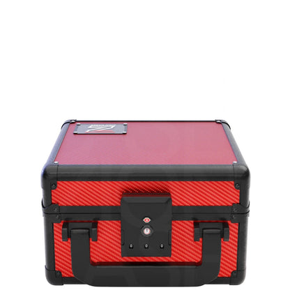 Zion Cases Slab Case GO for Graded Cards, Holds Up to 25 Slabs, Carbon Fiber Red, Secure Locking Case for Trading Card Storage, Travel & Card Shows (PRE-ORDER)