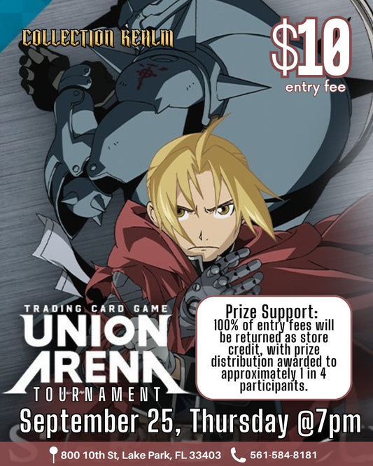 Union Arena TCG Tournament – Thursday, September 25, 2025 at 7:00 PM