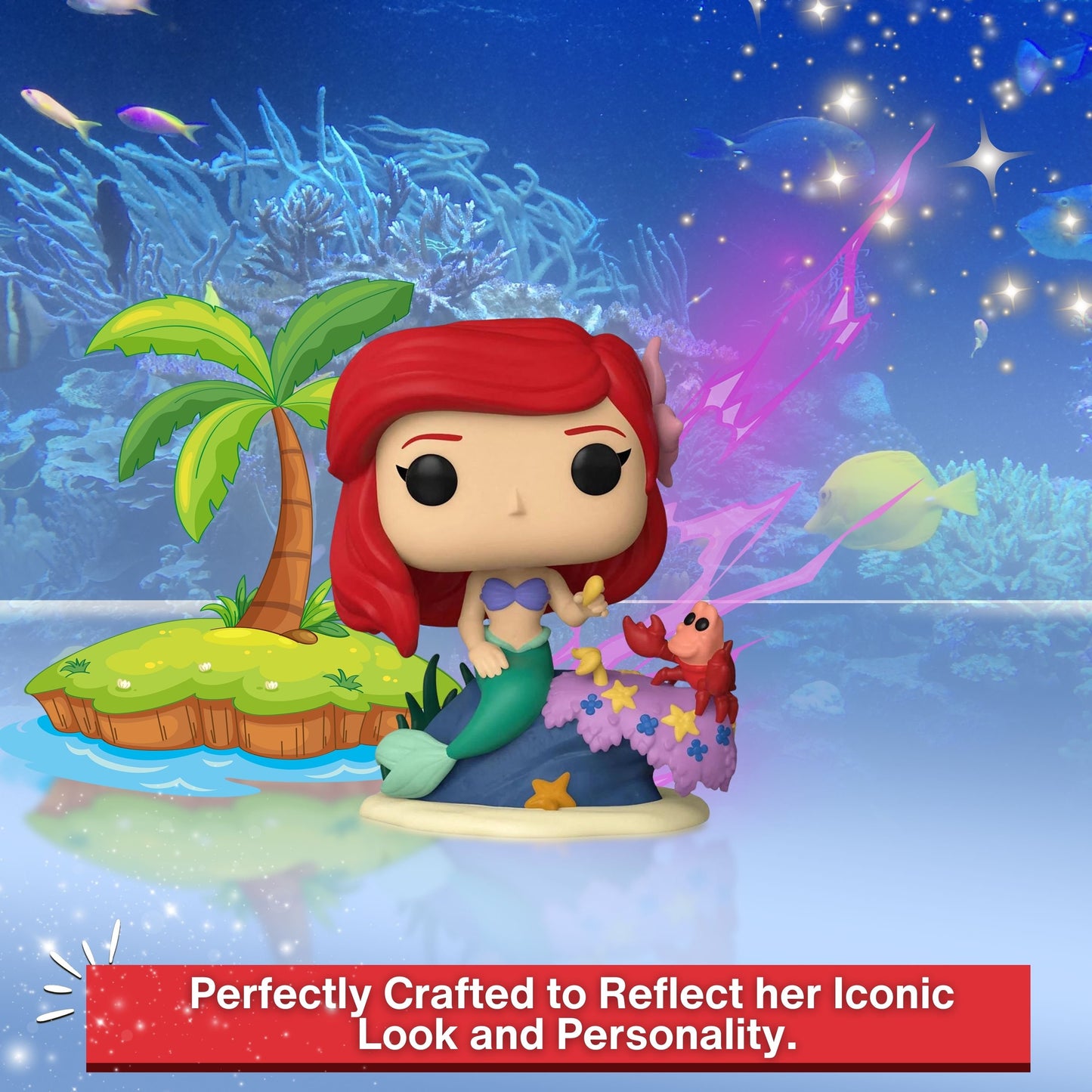 Ariel Funko Pop! Disney Ultimate Princess - Approx. 3 3/4" Collectible Vinyl Figure #1012 with Window Display Box