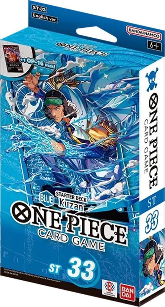 One Piece Card Game Starter Deck ST-33 Blue Kuzan | Official 51-Card Ready-to-Play Deck with Leader Card, 10 DON!! Cards & Index Cards | Strategy TCG Starter Set (PRE-ORDER)