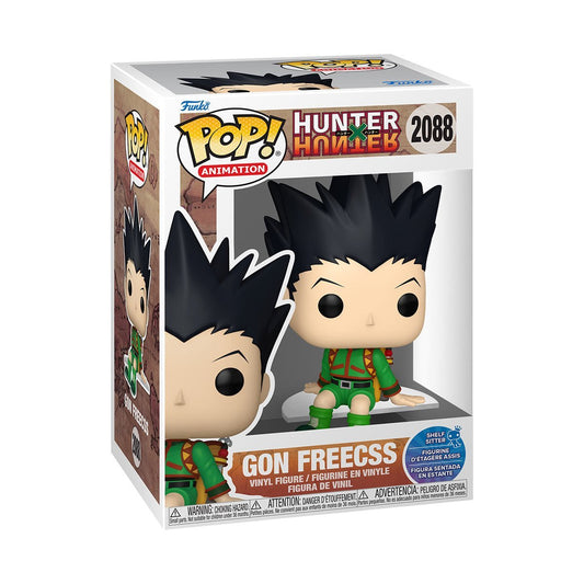 Gon Freecss (Sitting) #2088 Funko Pop! Animation Hunter x Hunter - Approx. 4 3/4" Collectible Vinyl Figure Bundled with Display Box Protector Case - Estimated Arrival: Nov. 2025 (PRE-SALE)