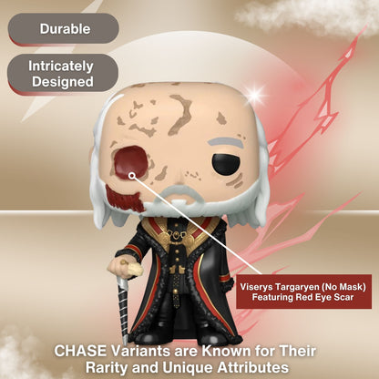 Viserys Targaryen with Mask Funko Pop! Game of Thrones - Chase Limited Edition Vinyl Figure #15 with Display Box Protector Case