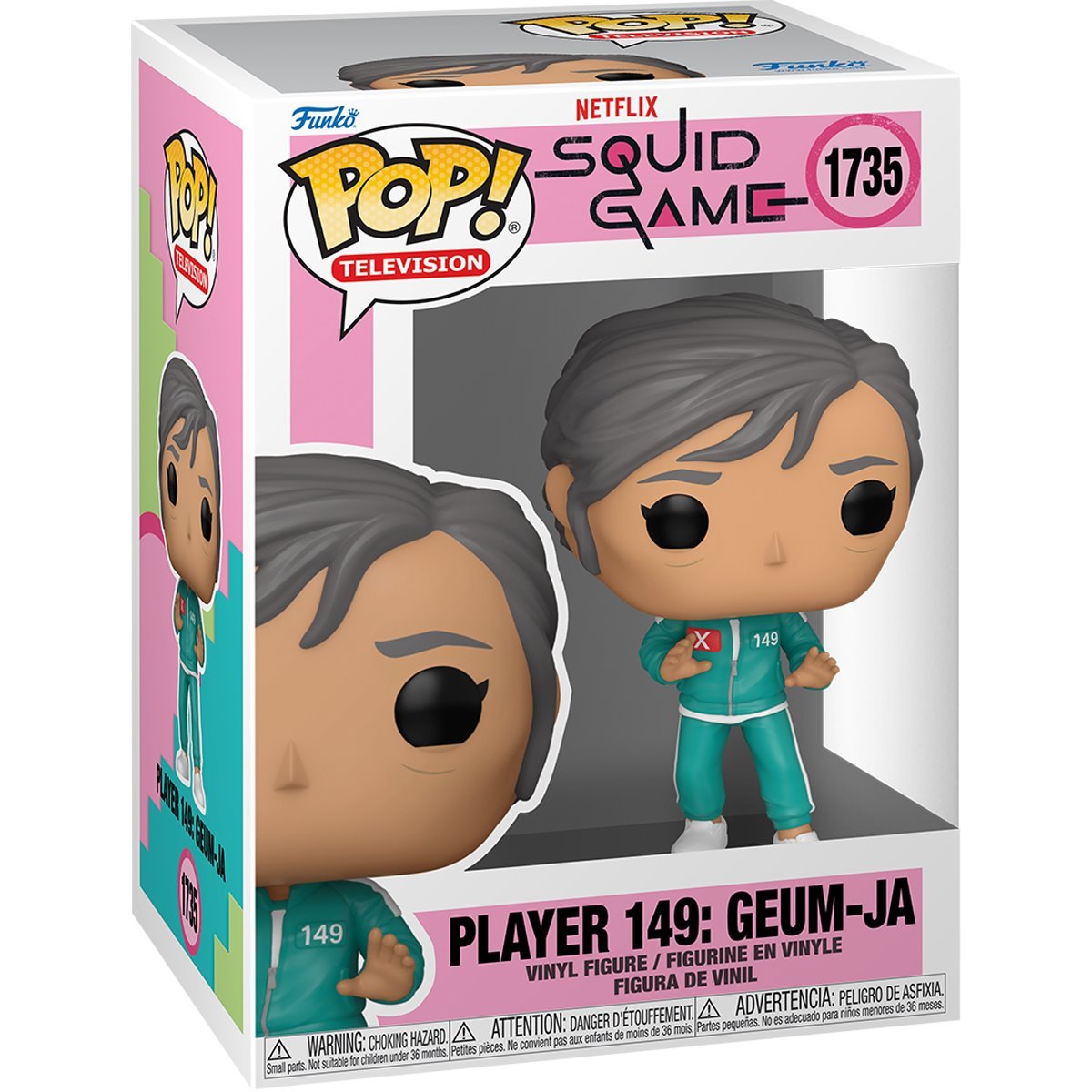 Squid Game Wave 3 Funko Pop! Television - Set of 6 (Player 001 #1730, Young-Hee #1731, Chul-Su #1732, No-Eul #1733, Player 120 Hyun-Ju #1734, and Player 149 Geum-Ja #1735) Collectible Vinyl Figures