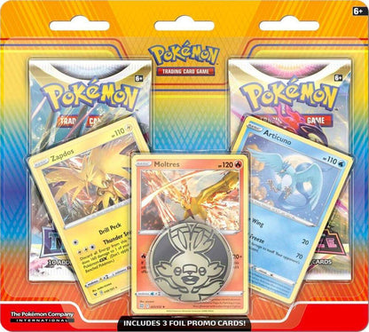 Pokemon TCG 2 Pack Blister Silver Tempest Astral Radiance - Zapdos Moltres Articuno