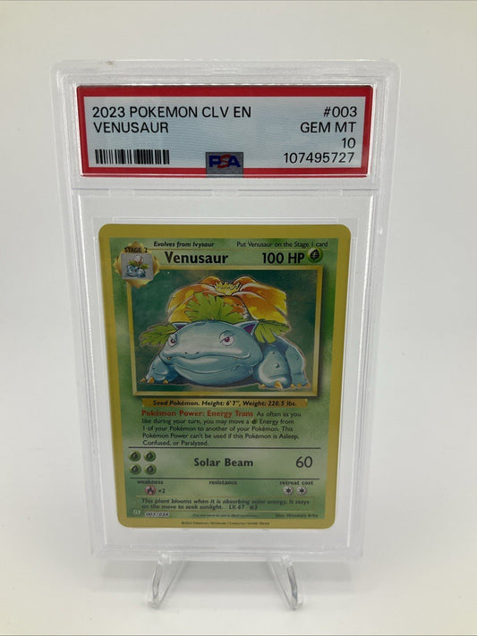 2023 Pokemon CLV EN 003 Venusaur - PSA 10