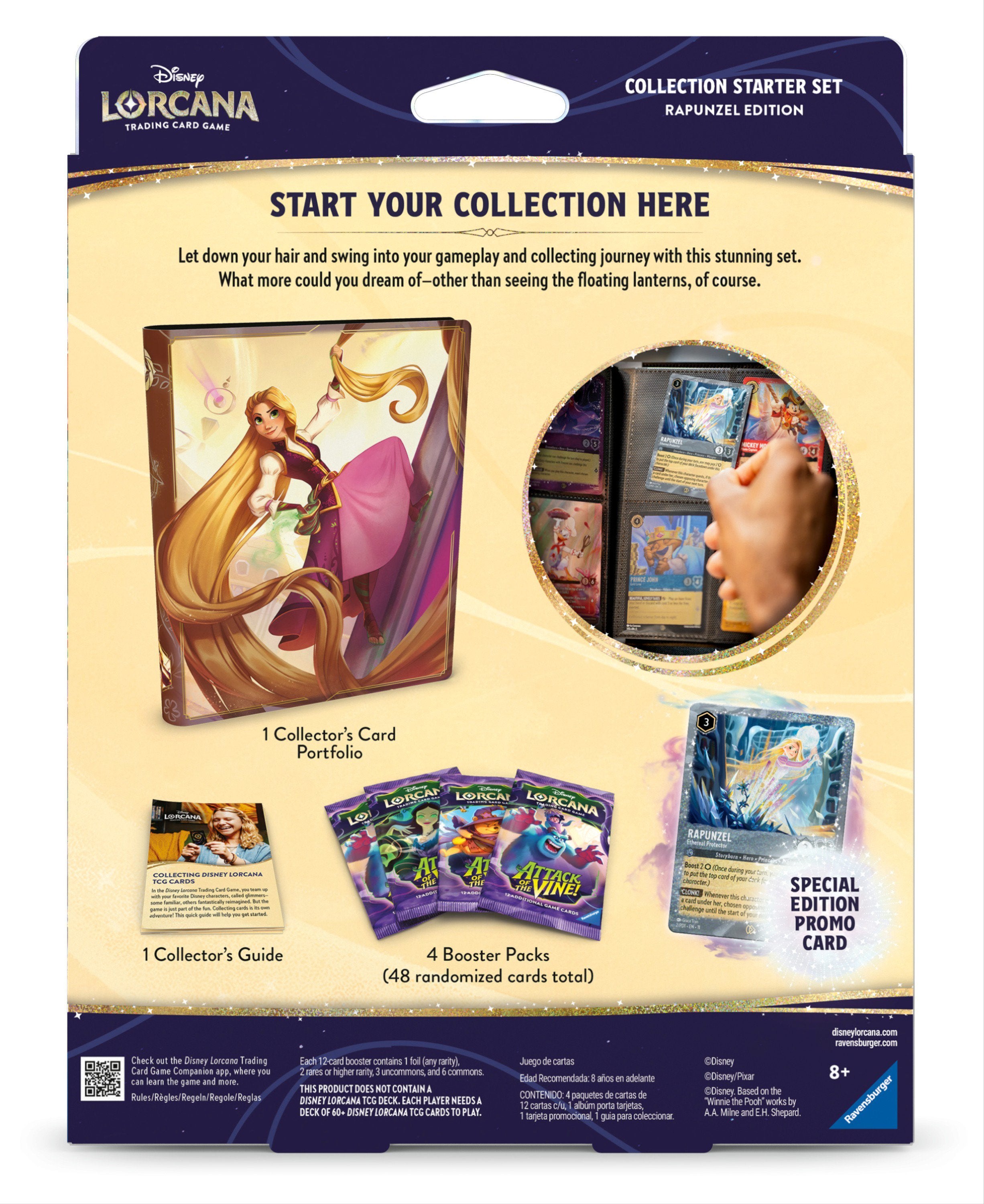 Disney Lorcana TCG Collection Starter Set Rapunzel | Includes 4