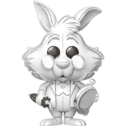 White Rabbit #1650 Funko Pop! Disney Sketched Alice in Wonderland - Approx. 4" Collectible Vinyl Figure Bundled with Display Box Protector Case - Estimated Arrival: Oct. 2025 (PRE-SALE)