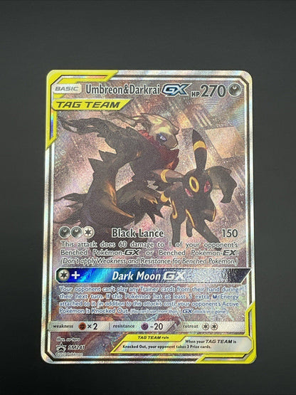 Pokémon TCG Umbreon & Darkrai GX SM241 SM Promo Holo LP