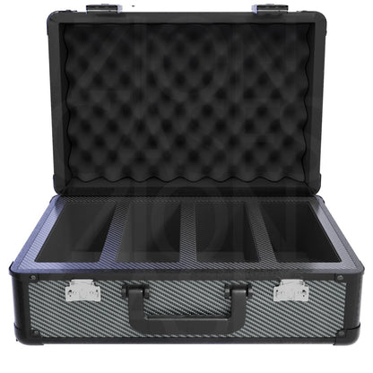 Zion Cases Slab Case XL Carbon Fiber – Premium Graded Card Storage Case, Holds Up to 172 Graded Slabs, High-Grade Foam, TSA-Approved Locks, Durable Collector Travel Case (PRE-ORDER)