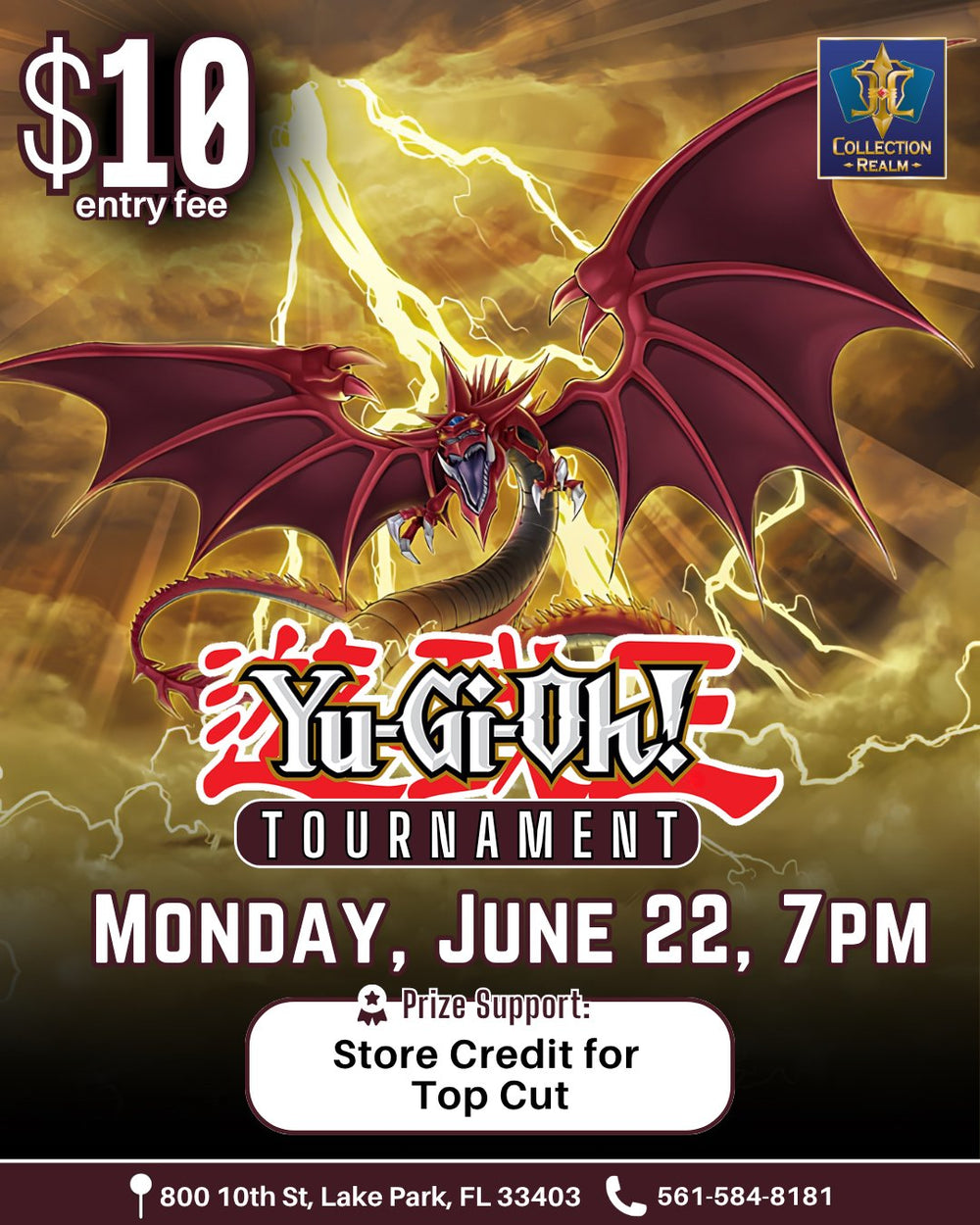 Yu-Gi-Oh! TCG Tournament – June 22, 2026 (Monday 7:00 PM)