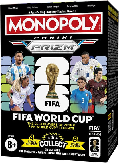 Monopoly Panini Prizm FIFA World Cup Blaster Box | FIFA Soccer Trading Cards | Collectible Card Game Edition