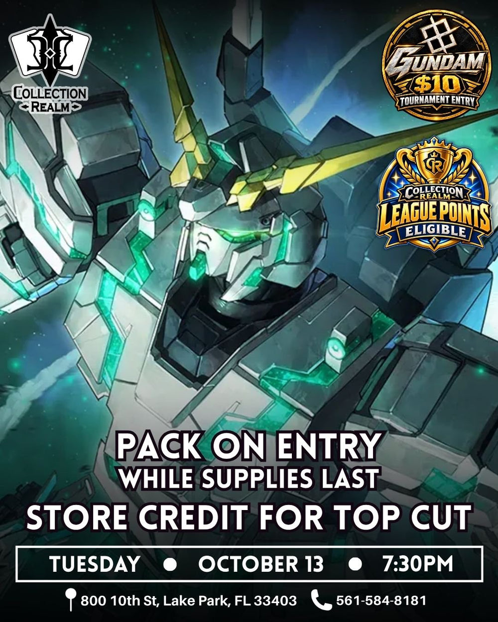 Gundam TCG League Points Eligible – October 13 2026 (Tuesday 7:30PM)