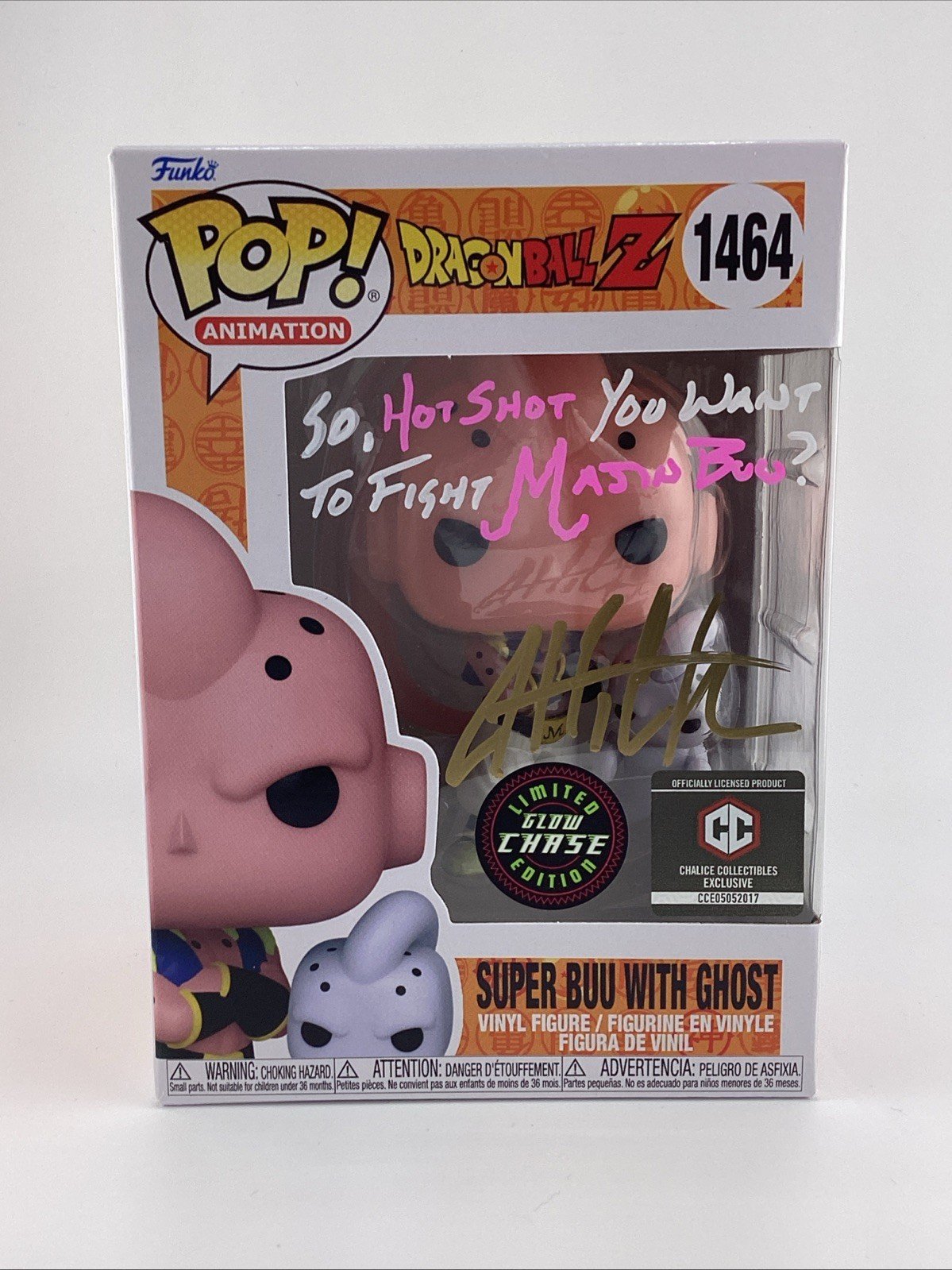 Funko Pop! Vinyl: Dragon Ball - Super Buu with Ghost Chase Sgnd Justin C #1464