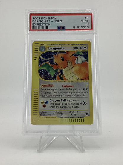 Pokémon 2002 Dragonite Holo #9 Expedite PSA 9 - Mint