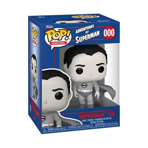 Superman '50 #000 Funko Pop! Heroes DC Comics Shield Through the Ages - Approx. 4" Collectible Vinyl Figure Bundled with Display Box Protector Case - Estimated Arrival: Nov. 2025 (PRE-SALE)