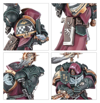 Warhammer 40K Dark Angels Inner Circle Companions – 3 Elite Melee Veterans Miniatures with Calibanite Greatswords, Customizable Poses & Transfer Sheet (PRE-ORDER)