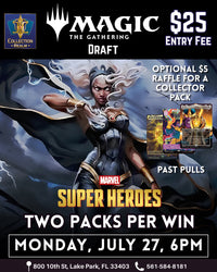 Magic: The Gathering Draft: Marvel Super Heroes – July 27, 2026 (Monday 6:00 PM)