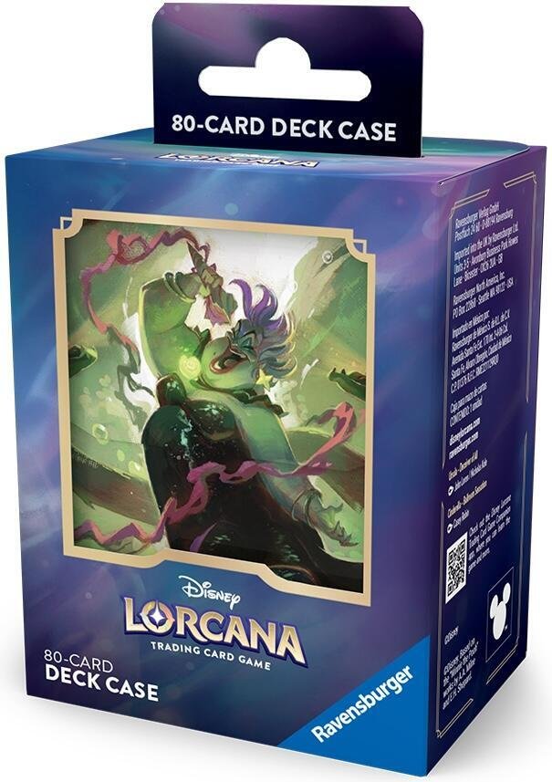 Disney Lorcana TCG Archazia's Island Ursula Deck Box - 80 Sleeved Card Deck Case