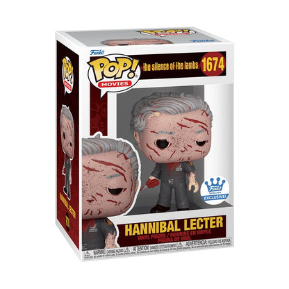 Hannibal Lecter as Bloody Guard Funko Pop! Movies The Silence of the Lambs - Approx. 4.05" Collectible Exclusive Vinyl Figure #1674 with Display Box Protector Case