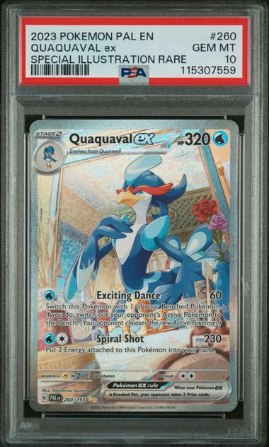 Pokemon Quaquaval ex PAL SIR PSA 10 7559