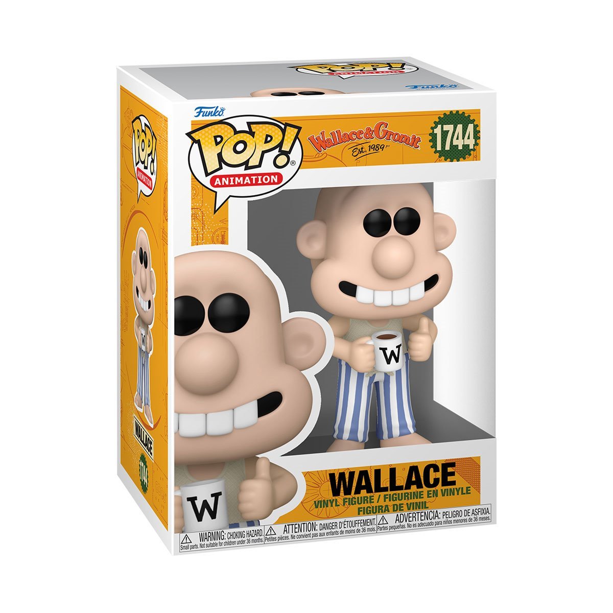 Funko Pop! Animation: Wallace and Gromit Wave 3 - Collectible Vinyl Figure - Wallace #1744, Gromit #1745, Feathers McGraw #1746, and Norbot #1747 - Set of 4