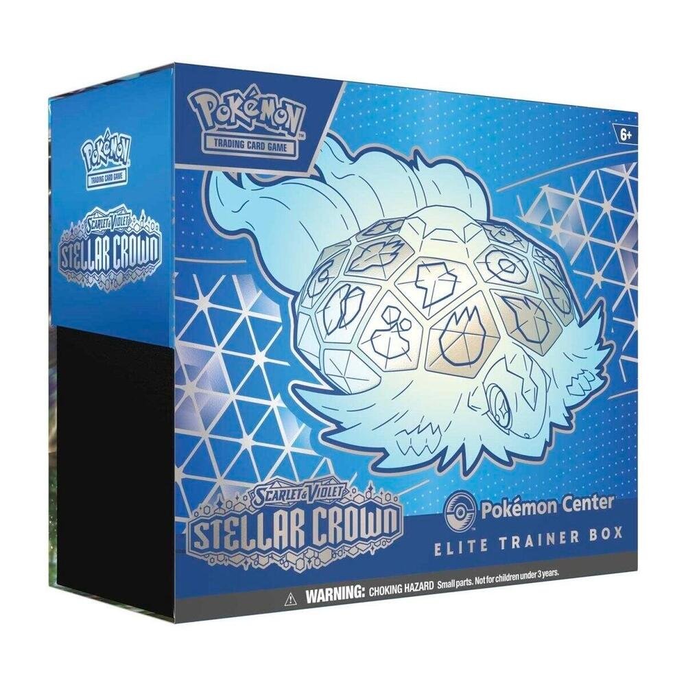 Pokemon TCG Scarlet & Violet Stellar Crown Pokemon Center ETB – Elite Trainer Box for Collectible Card Games
