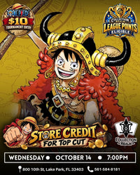 One Piece TCG League Points Eligible – October 14 2026 (Wednesday 7PM)