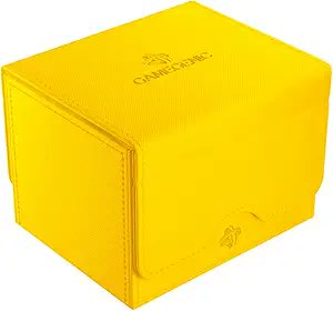 GameGenic Sidekick XL Deck Box 100 Plus Cards Yellow Trading Card Storage Case