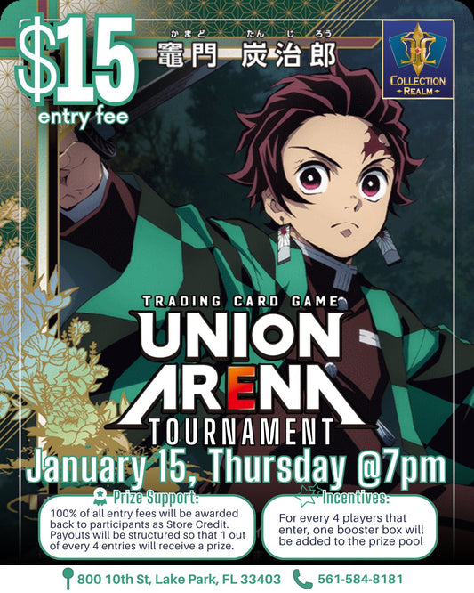 Union Arena TCG Tournament – January 15 (Thursday, 7:00 PM)