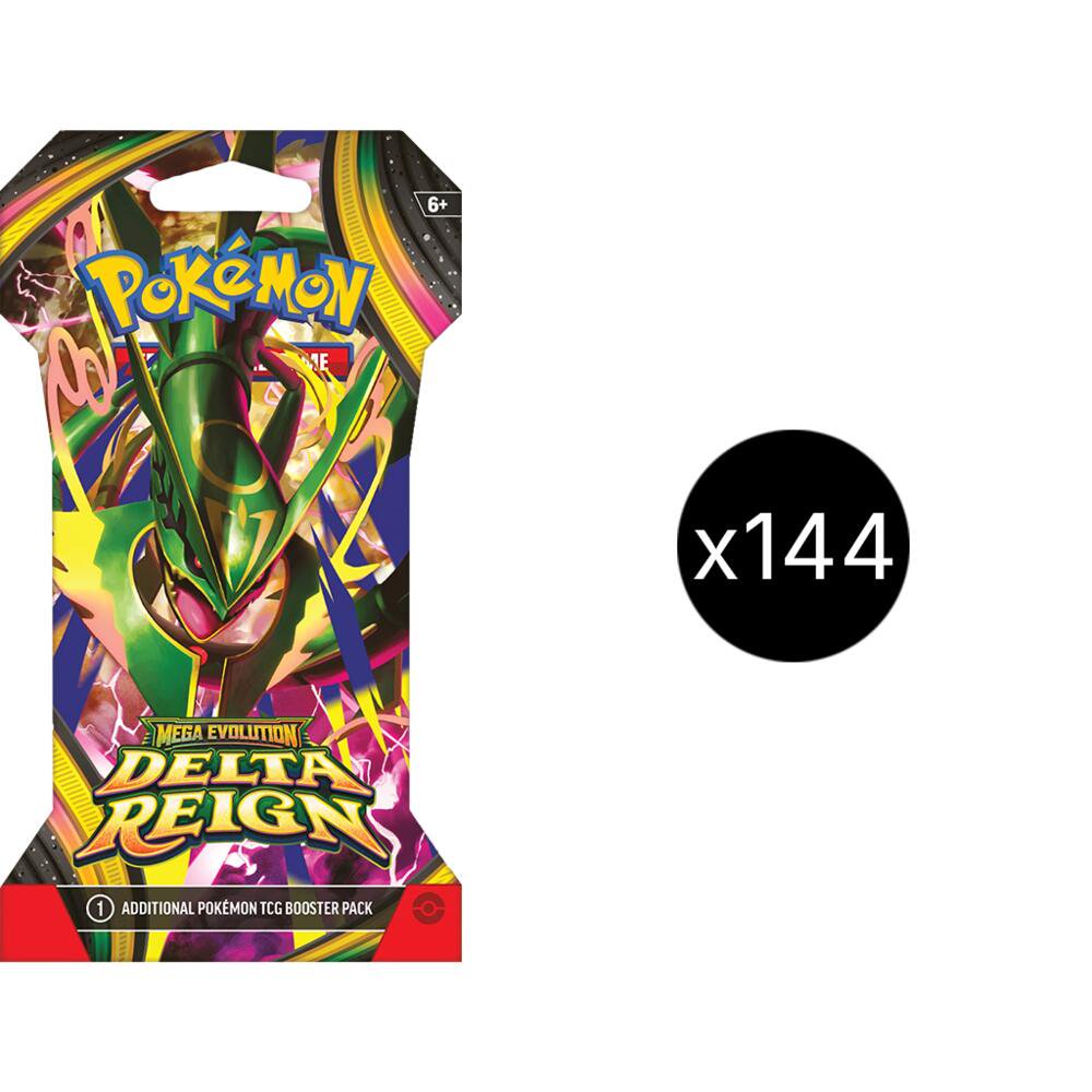 Pokemon TCG ME06 Mega Evolution Delta Reign Sleeved Booster Case 144 Packs (PREORDER - Release Date November 06, 2026)