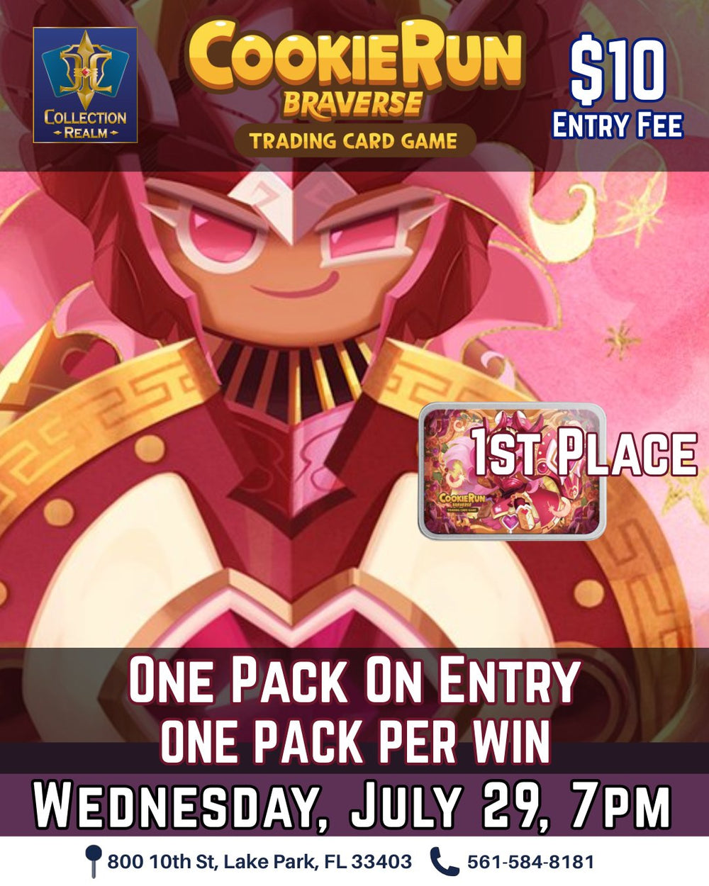 CookieRun Braverse TCG Tournament – July 29, 2026 (Wednesday 7:00 PM)