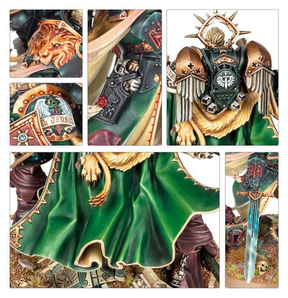 Warhammer 40K Dark Angels Lion El’Jonson Primarch Miniature Figure – Legendary Dark Angels Character Model for Warhammer 40,000 Collectors & Hobbyists (PRE-ORDER)