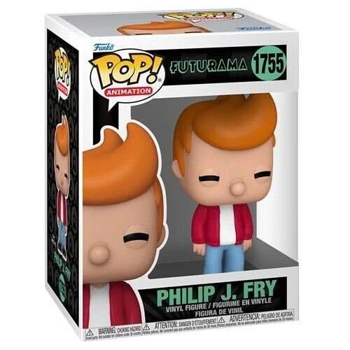 Philip J. Fry Funko Pop! Animation Futurama - Approx. 4 1/2" Collectible Vinyl Figure #1755 with Display Box Protector Case