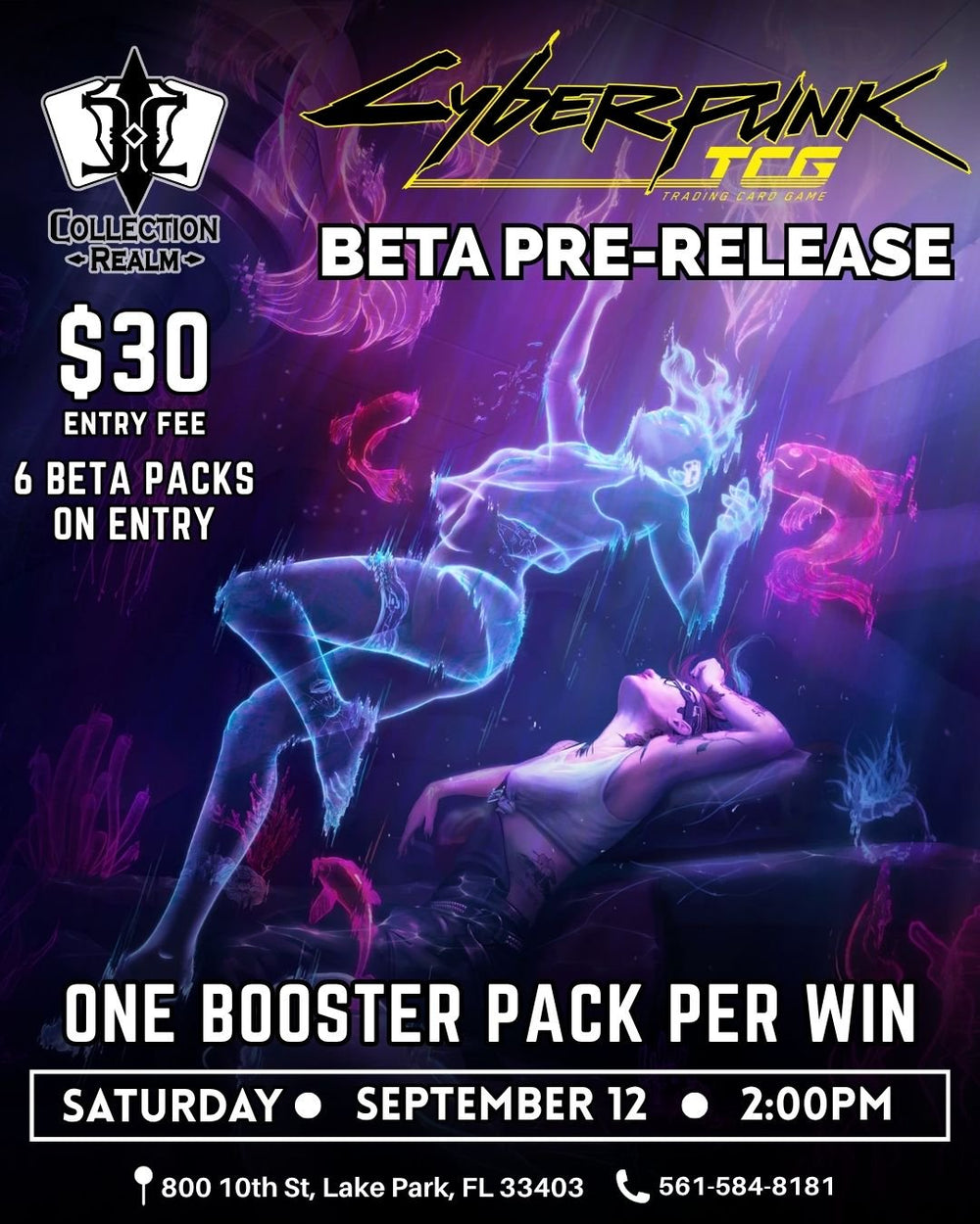 Cyberpunk TCG Beta Pre-Release Tournament – September 12, 2026 (Saturday 2:00 PM)