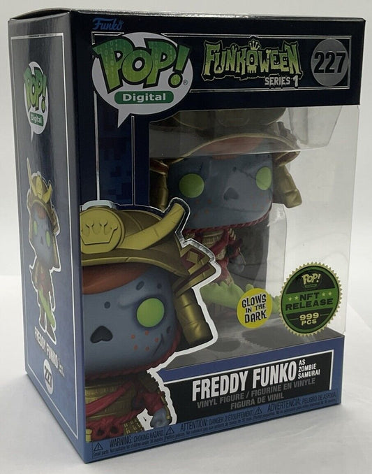 FREDDY FUNKO DIGITAL HORROR FUNKOWEEN AS SAMURAI ZOMBIE GRAIL 999PCS GITD #227