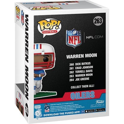 Warren Moon Funko Pop! Football: NLF Legends Oilers - Approx. 3 3/4" Collectible Vinyl Figure #263 with Window Display Box