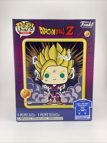 Funko Pop! DBZ Super Saiyan 2 Gohan Glow TShirt Bundle Size M #518