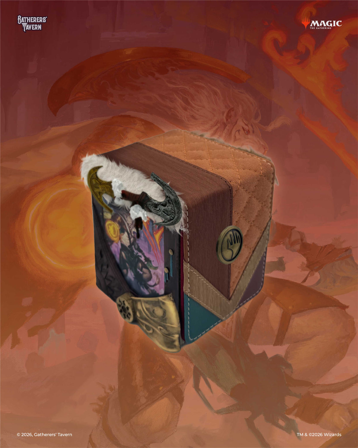 Reality Fracture Ajani Goldmane Domaru Finest Box – Fractured Reality Collectible, Sculpted Detail Design, Alternate World Display Piece for Collectors (PREORDER - Release Date December 30, 2026)