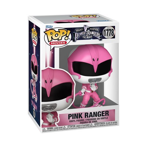 Mighty Morphin Power Rangers: The Movie Funko Pop! Movies - Set of 4 (Yellow Ranger Glow #1781, White Ranger #1780, Red Ranger #1779, and Pink Ranger #1778) Collectible Vinyl Figures