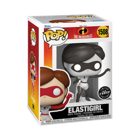 Elastigirl Funko Pop! The Incredibles 20th Anniversary - Approx. 4" Collectible B+W Chase Limited Edition Vinyl Figure #1508 with Display Box Protector Case