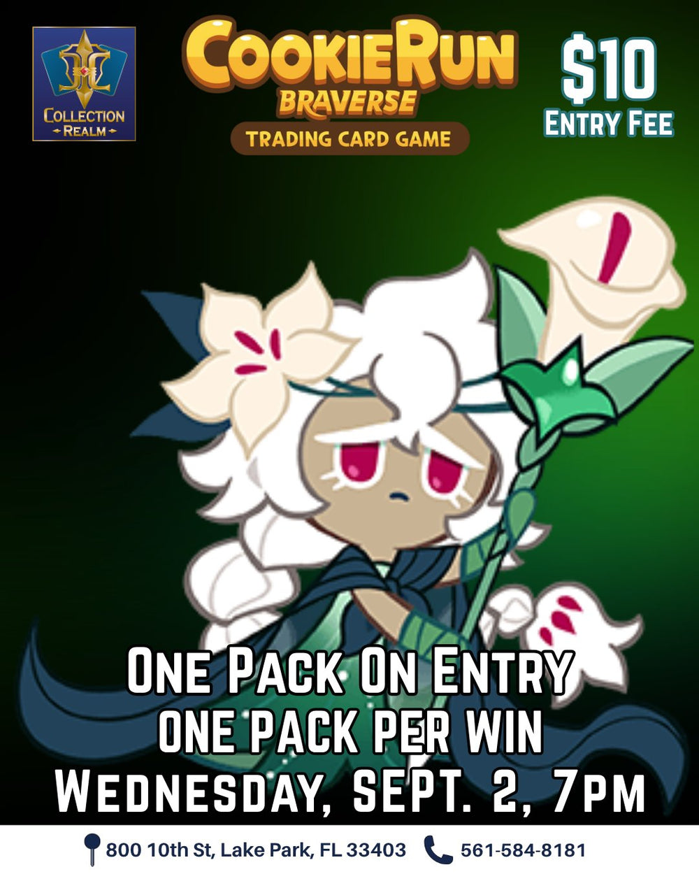 CookieRun Braverse TCG Tournament – September 2, 2026 (Wednesday 7:00 PM)