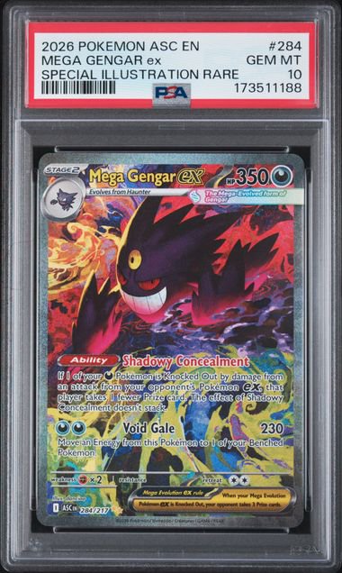 Pokemon Mega Gengar ASC SIR PSA 10 1188