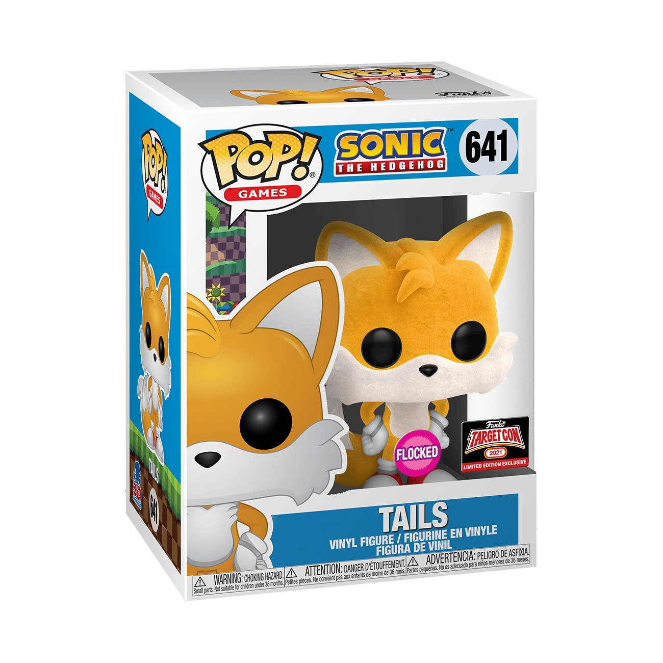 Funko Pop! Vinyl: Sonic the Hedgehog - Tails (Flocked) - Target (Exclusive) #641