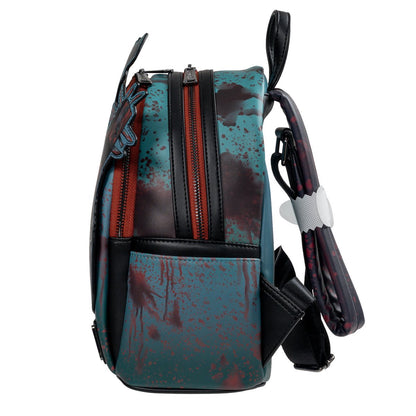 Loungefly Terrifier Art the Clown Glow-in-the-Dark Blood Splatter Mini Backpack - Entertainment Earth Exclusive Faux Leather Horror Collectible Bag with Adjustable Straps, 10 x 9 x 6 Inches