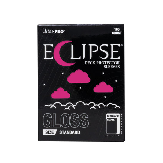 Ultra PRO Eclipse Gloss Hot Pink Deck Protector Sleeves 105CT Standard Size Opaque Trading Card Sleeves for TCG Card Game Card Deck Collectible Trading Cards Display (PRE-ORDER AUGUST)