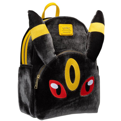 Pokemon Umbreon Midsize Backpack Entertainment Earth Exclusive by Loungefly, Plush Faux Fur Design, Adjustable Straps, Front Zipper Pocket, Collectible Backpack for Pokemon Fans (PREORDER - Release Date September 2026)