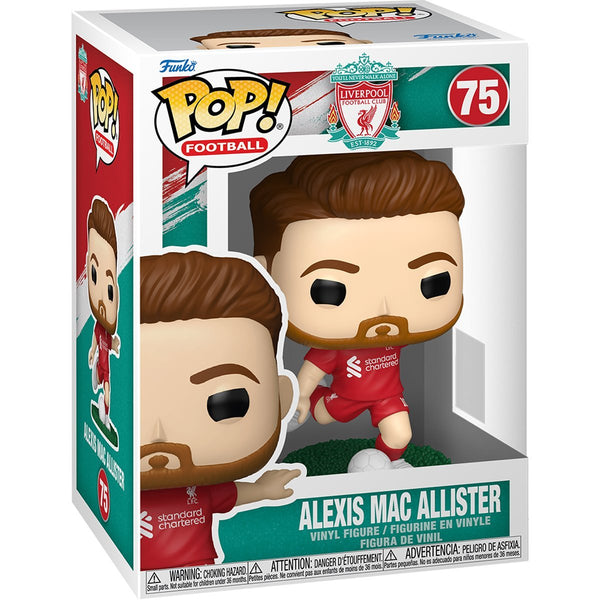 Alexis Mac Allister #76 Funko Pop! Football Liverpool - Approx. 4" Collectible Vinyl Figure Bundled with Display Box Protector Case - Estimated Arrival: Nov. 2025 (PRE-SALE)